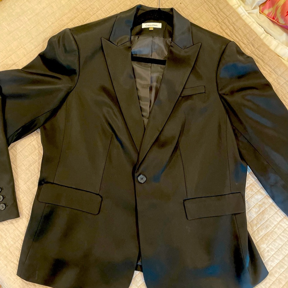Calvin Klein Satin Tuxedo Suit